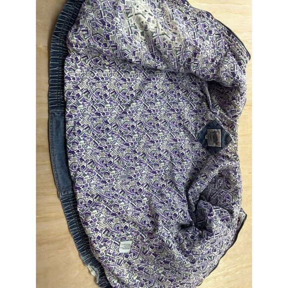 Vintage (Current Seen) Women’s Denim Patchwork Medium Classic 80’s Retro Movies - Picture 10 of 12